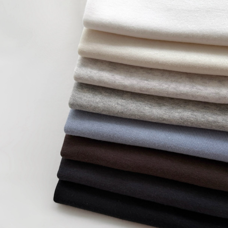 (F/W) Cotton-modal high neck top