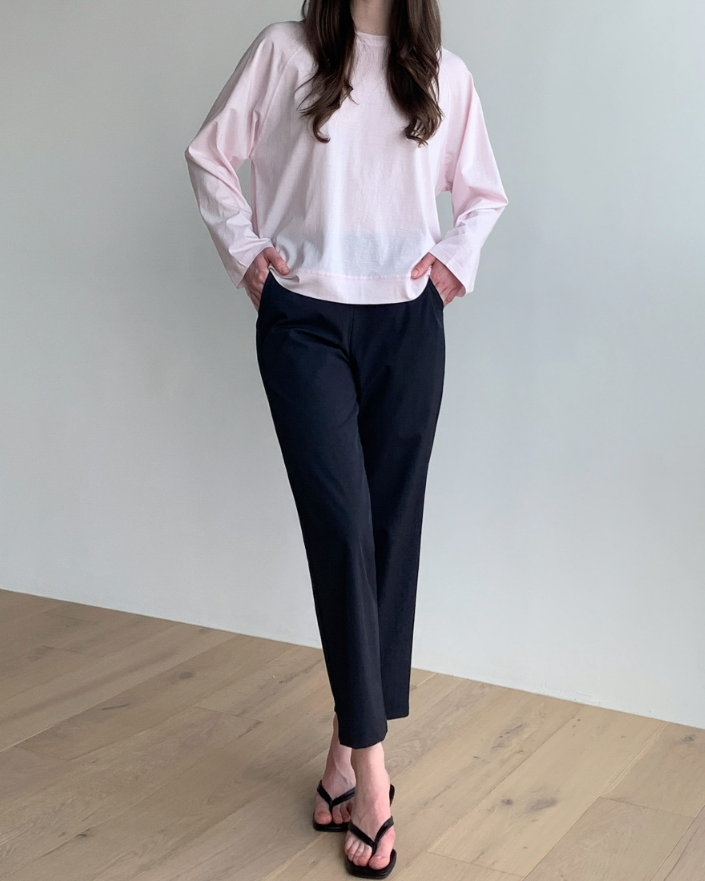 Nylon Straight-Leg Pants