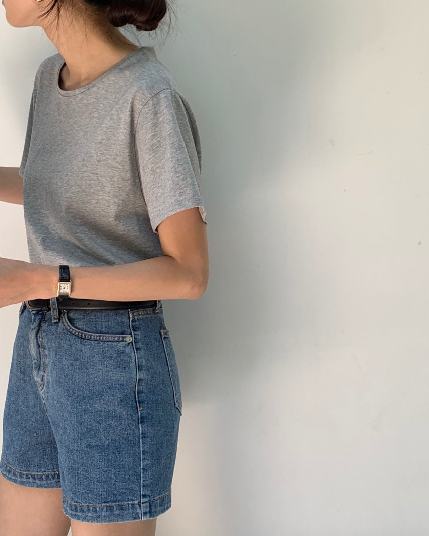 Ocean denim shorts