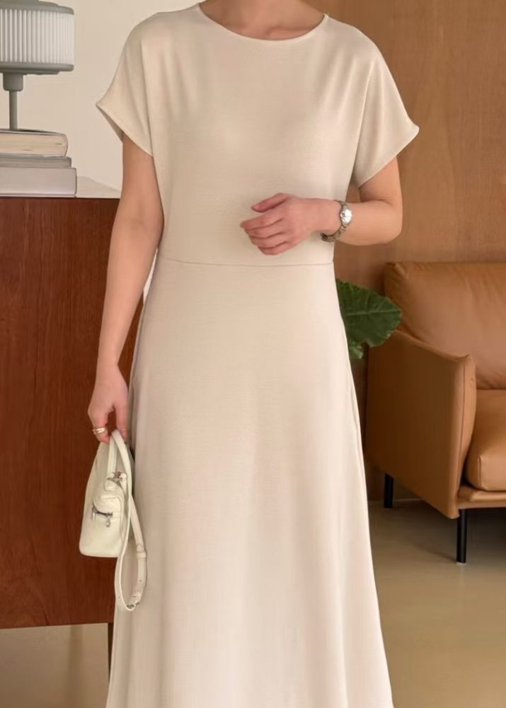 Jelly cap sleeve midi dress