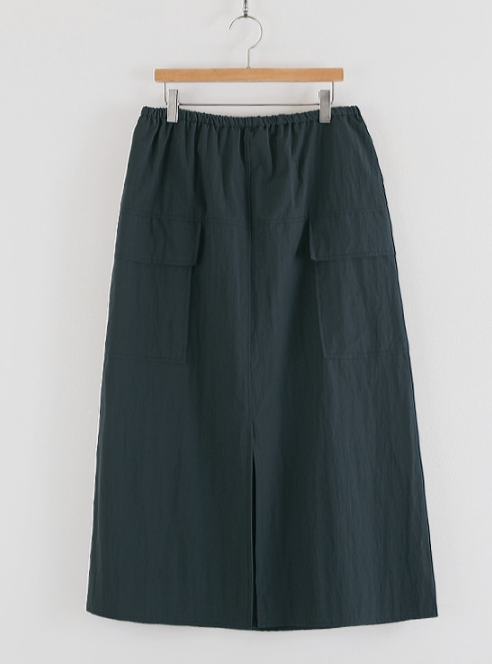 Nylon cargo skirt