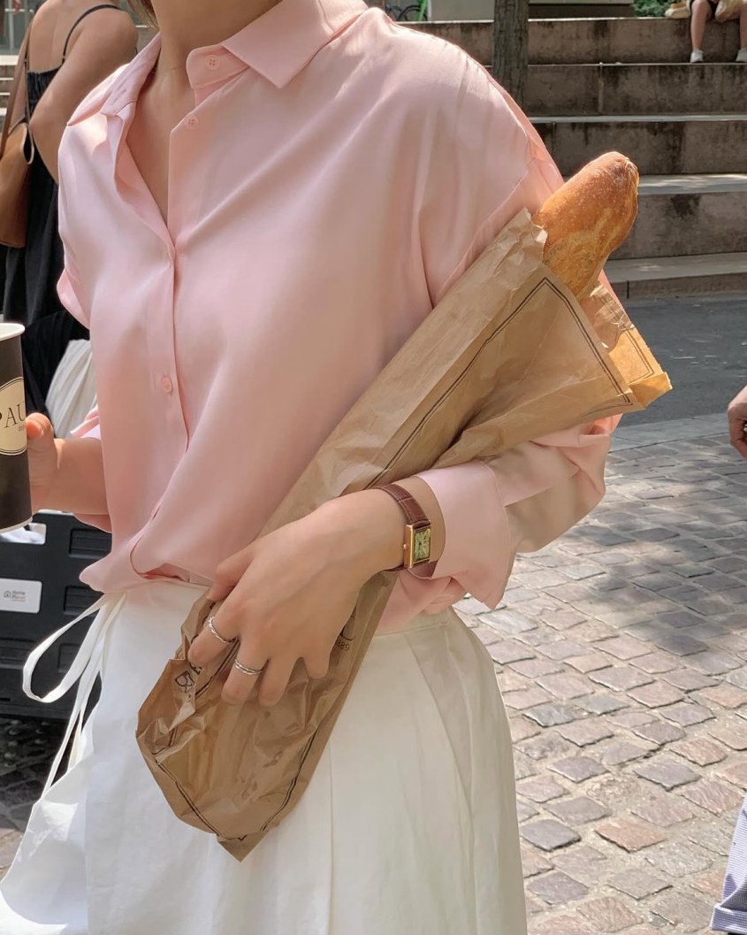 Silky pastel blouse