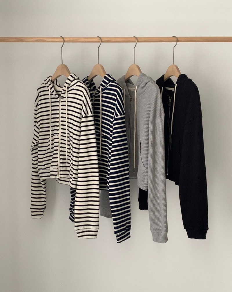 Waffle Full-zip hoodie