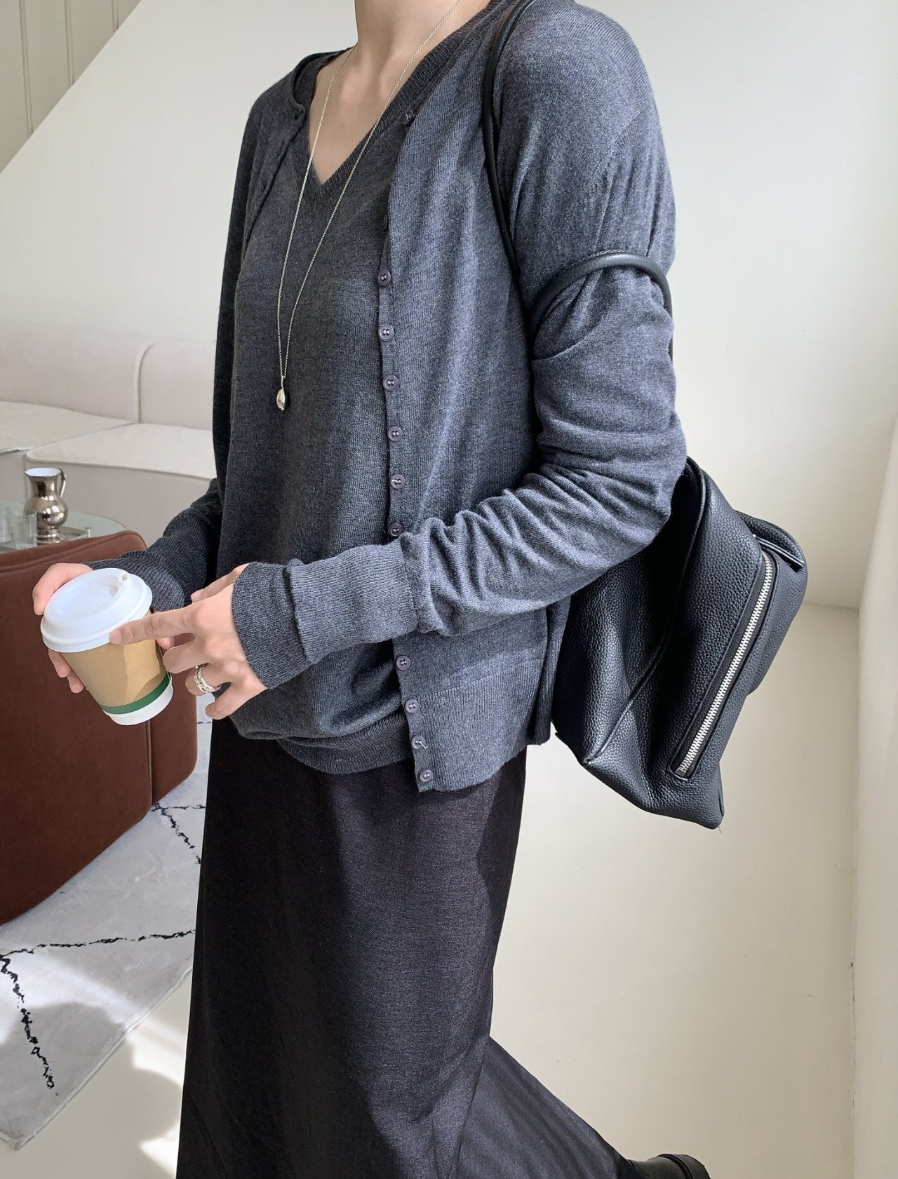 Button cardigan