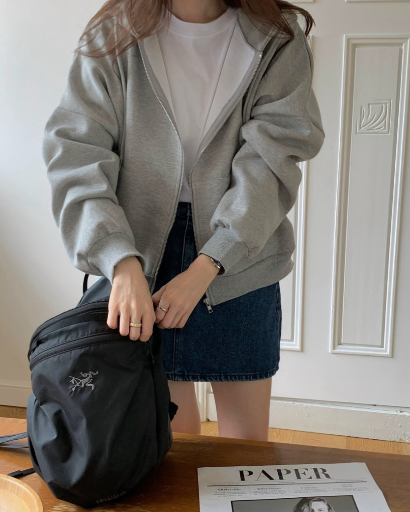 Overfit hoodie jumper