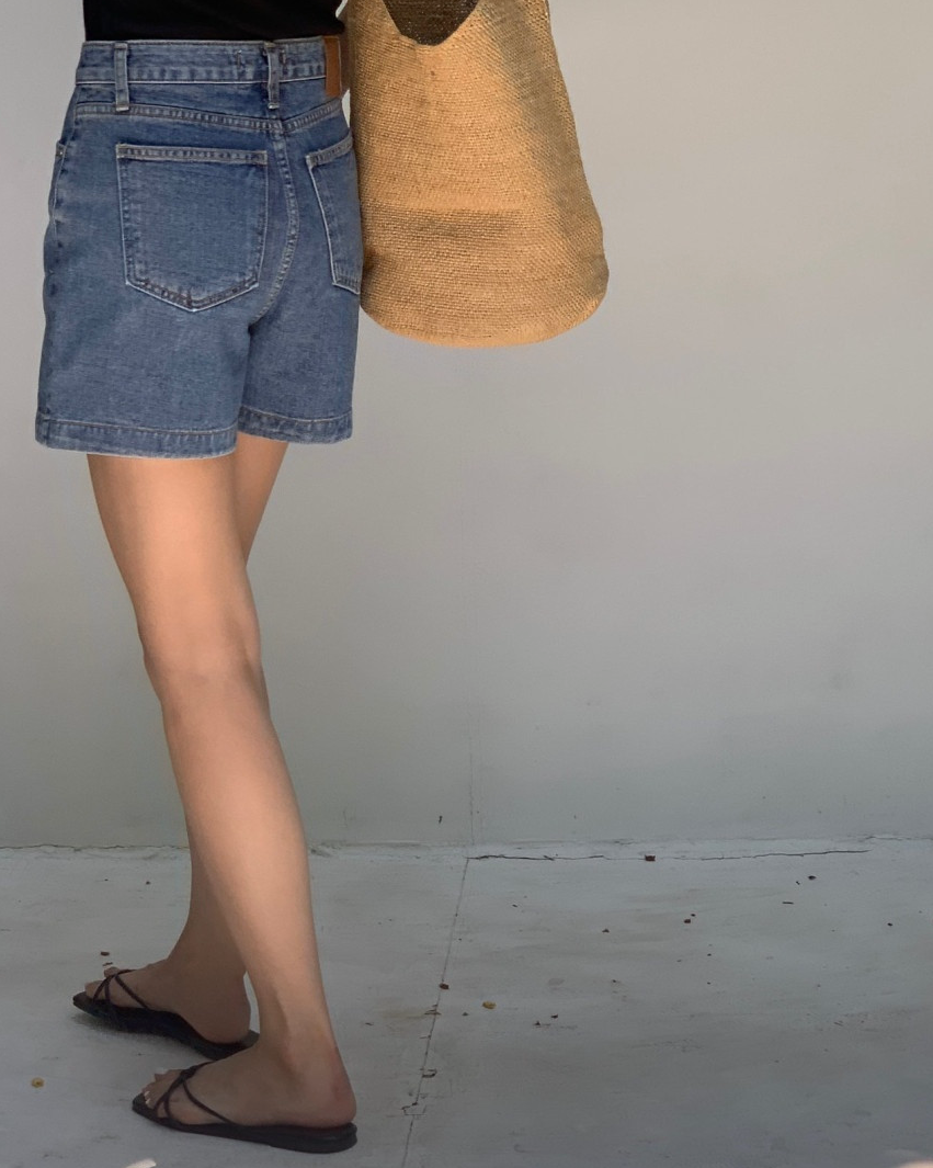 Ocean denim shorts