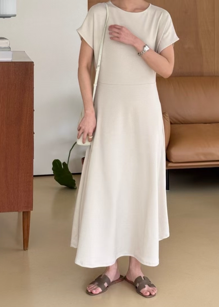 Jelly cap sleeve midi dress
