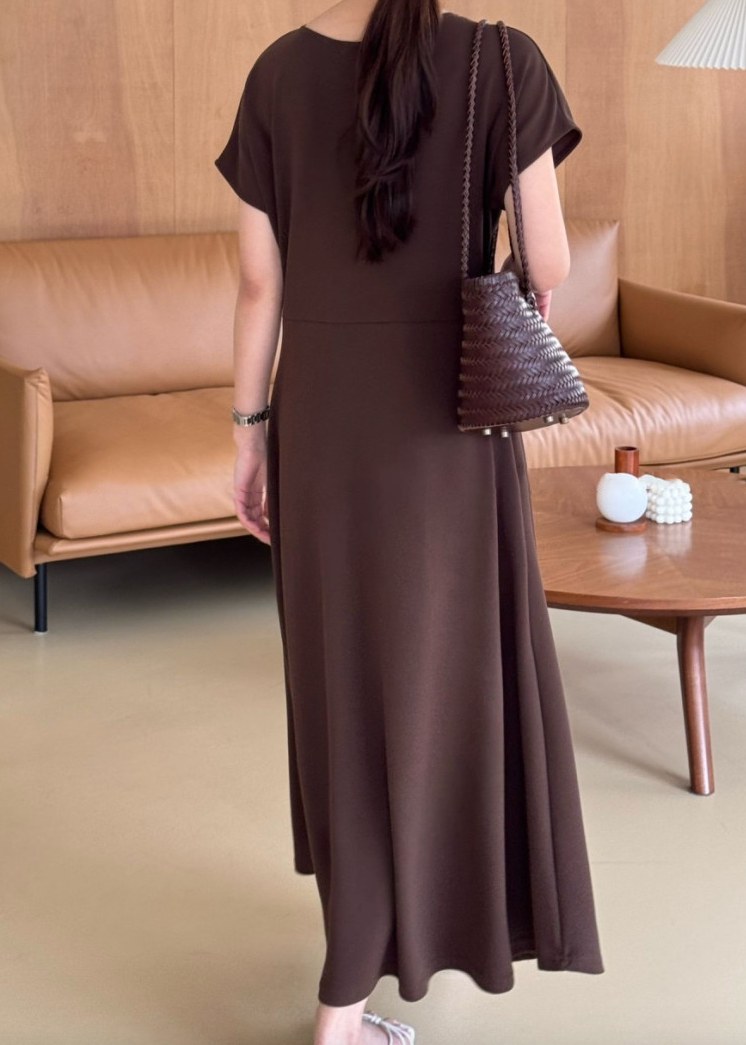 Jelly cap sleeve midi dress
