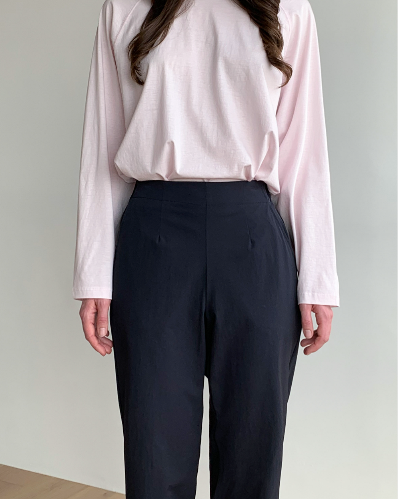 Nylon Straight-Leg Pants