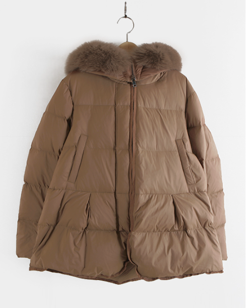 (F/W) Fox fur duck down jacket