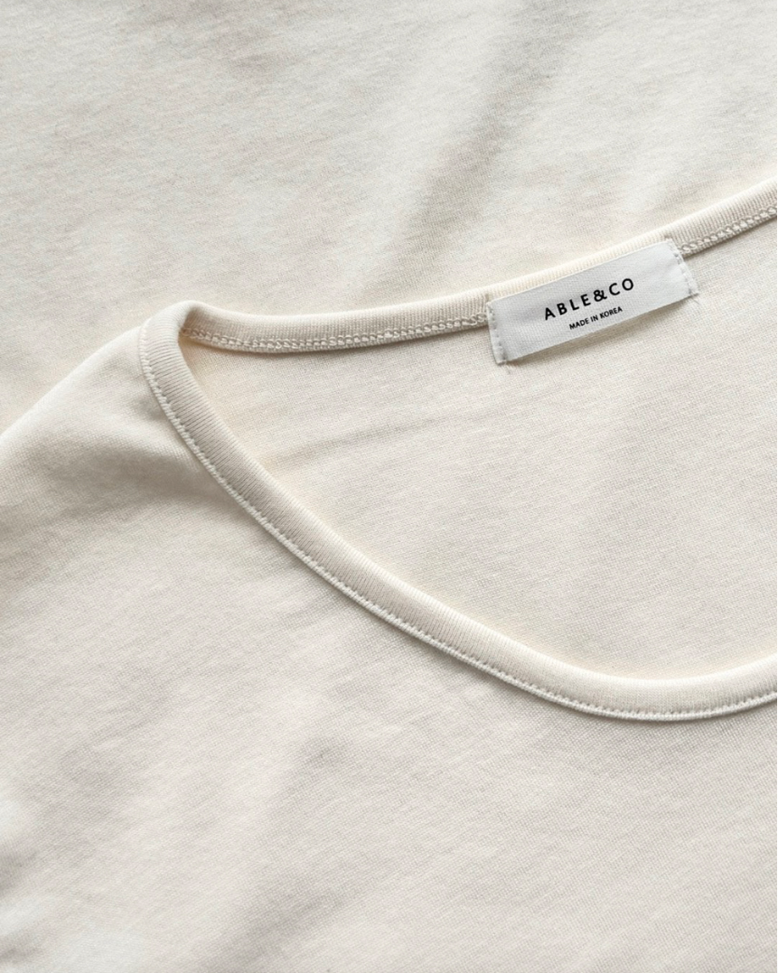 Modal U neck T-shirt