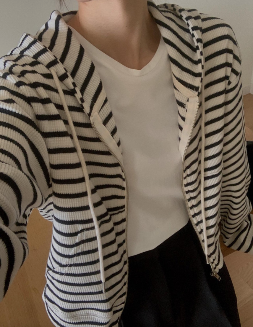 Waffle Full-zip hoodie