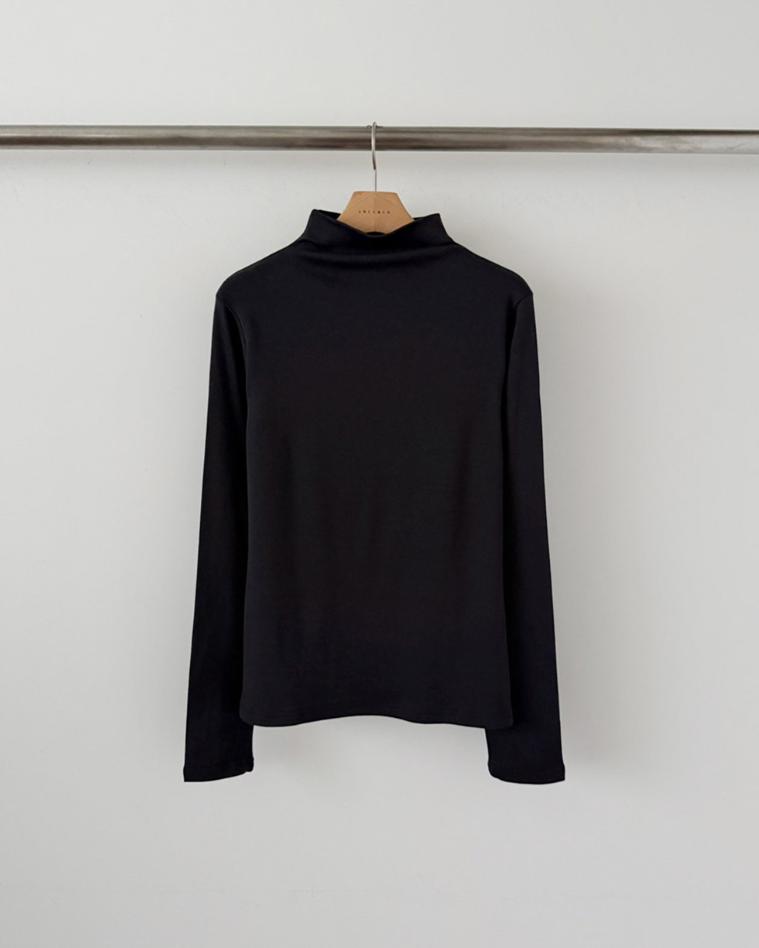 (F/W) Cotton-modal high neck top