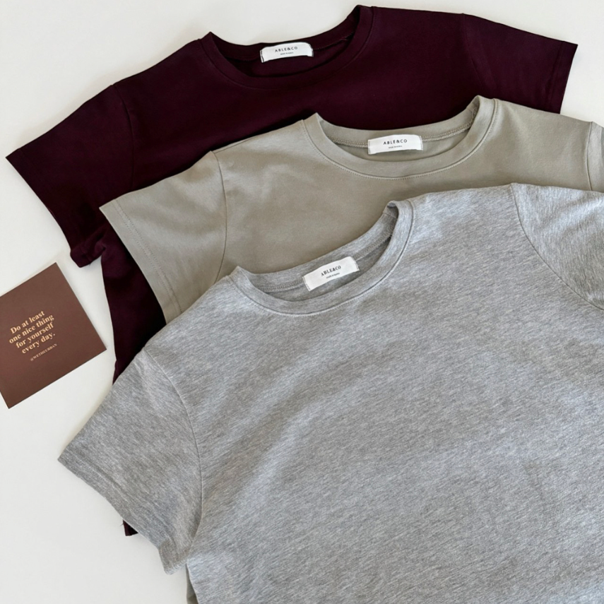 Semi-cropped Jelly modal tee