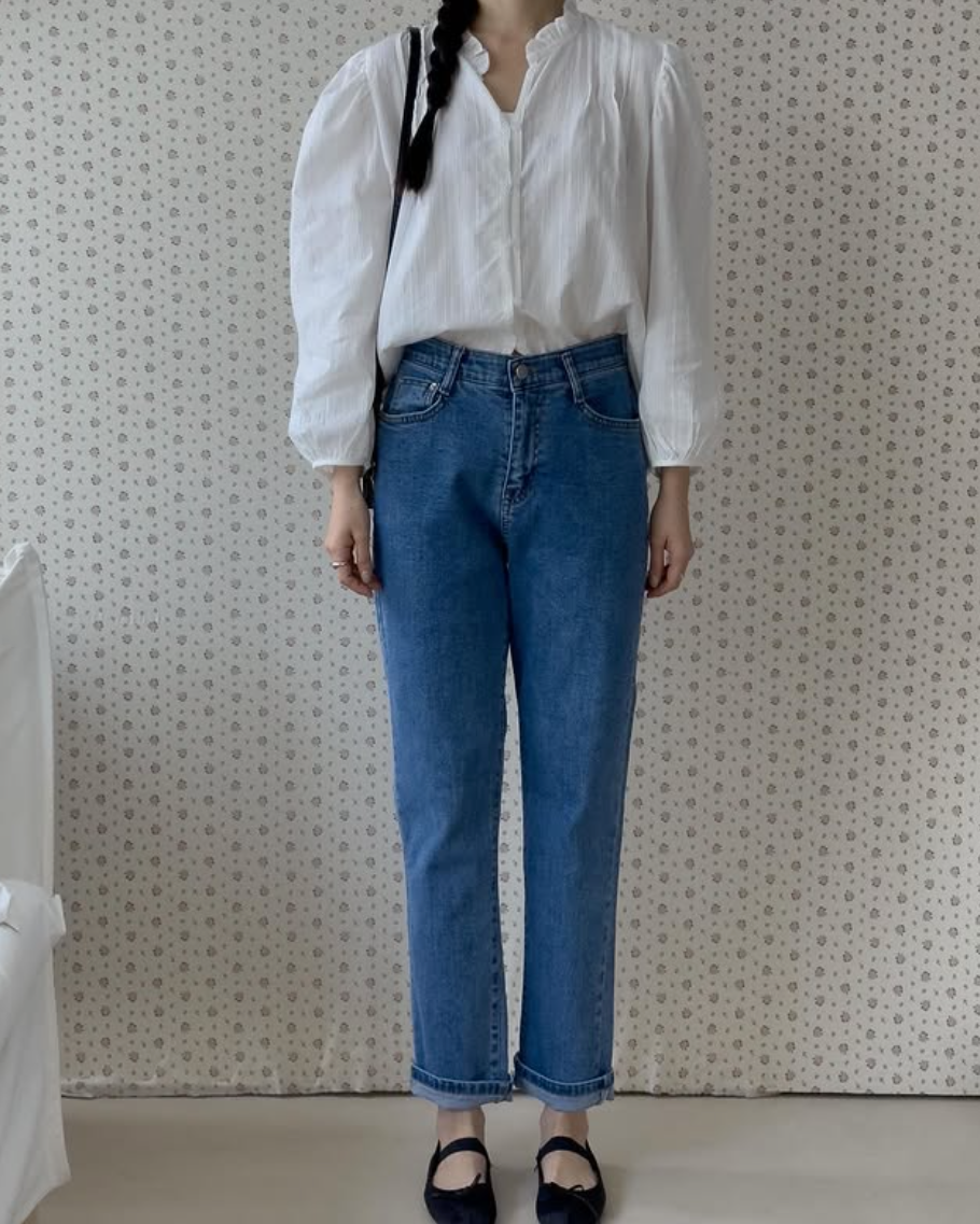 Spring roll-up Jeans