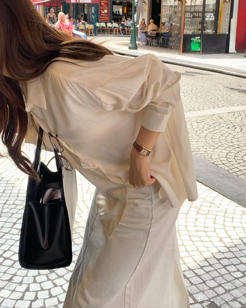 Silky pastel blouse