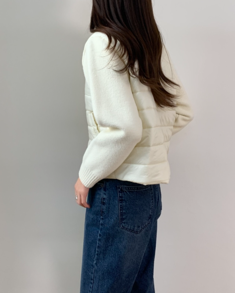 (F/W) Padded button-up jacket