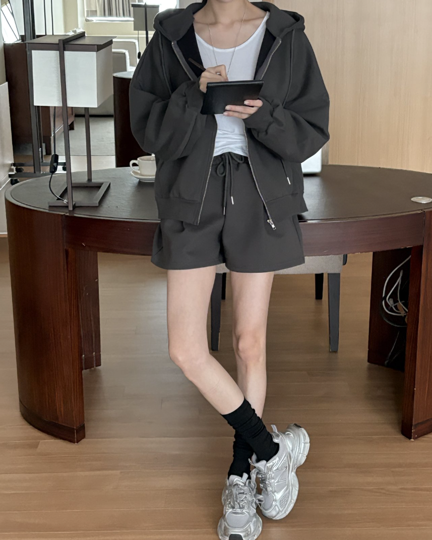 Overfit hoodie jumper