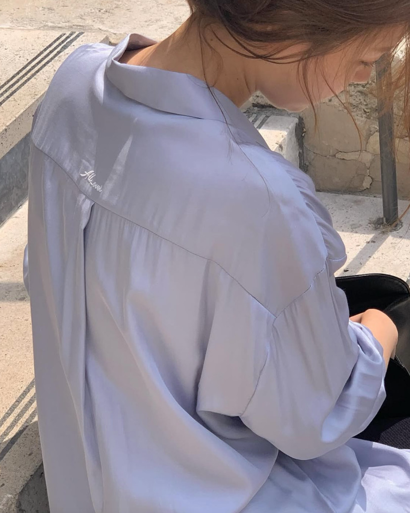 Silky pastel blouse