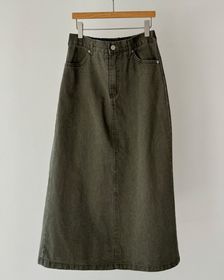 Bari A line cotton skirt