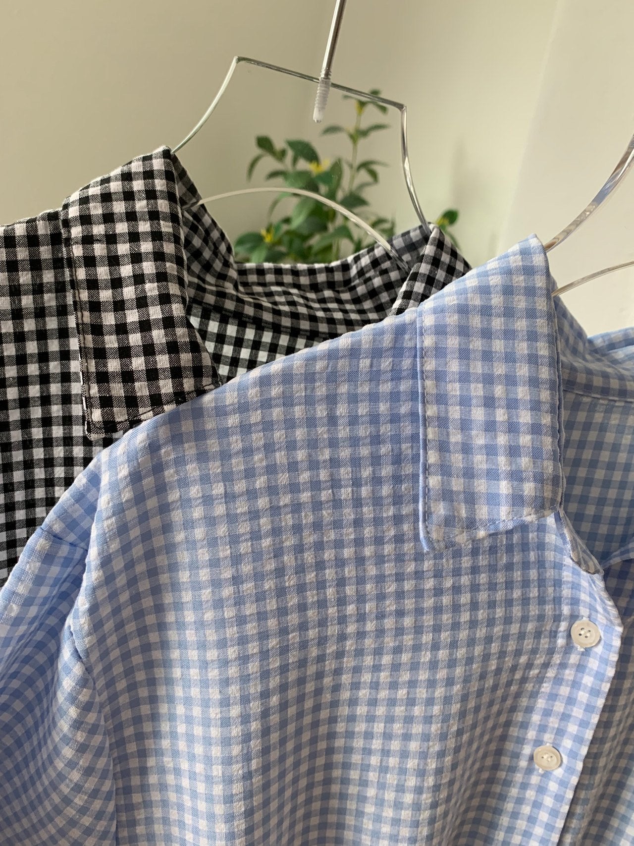 Gingham seersucker dress