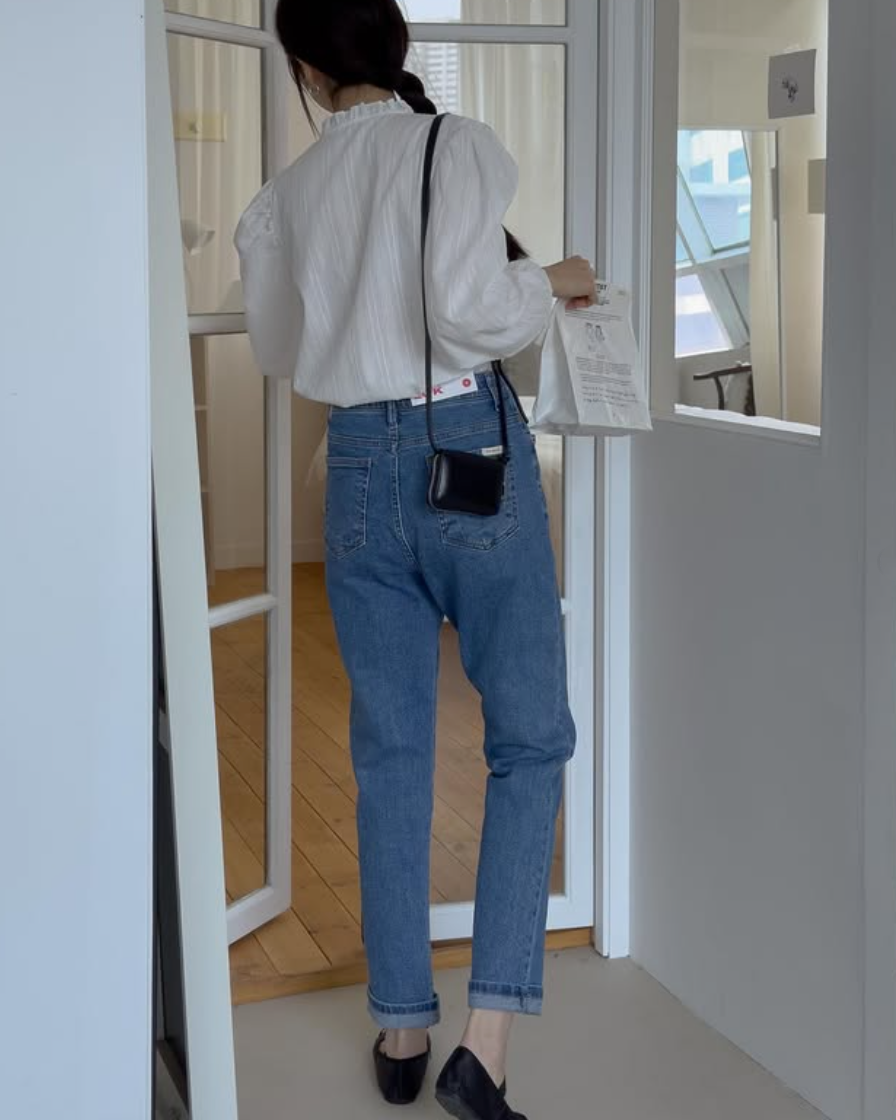 Spring roll-up Jeans