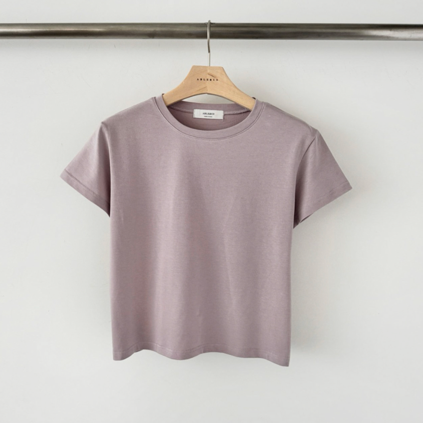 Semi-cropped Jelly modal tee