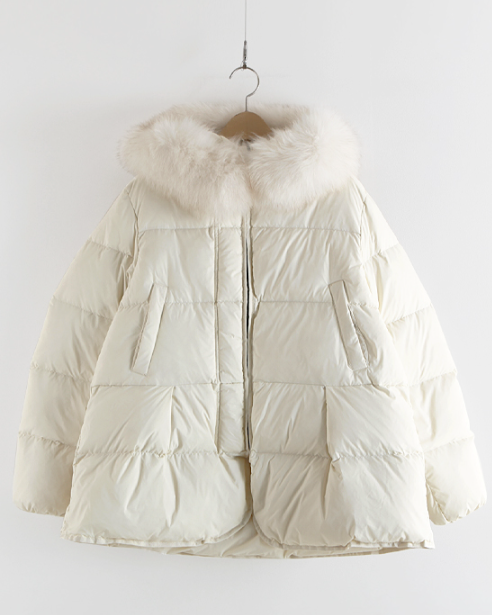 (F/W) Fox fur duck down jacket