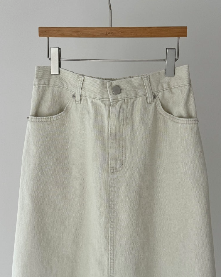 Bari A line cotton skirt