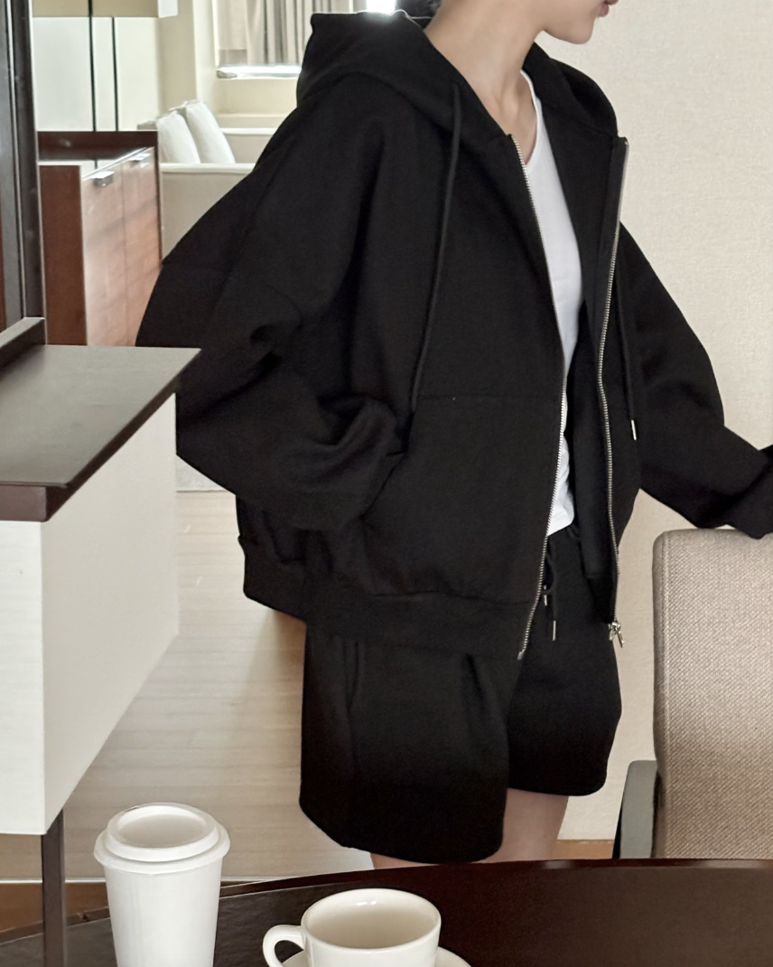 Overfit hoodie jumper