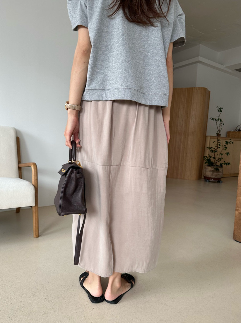 Tencel cocoon skirt