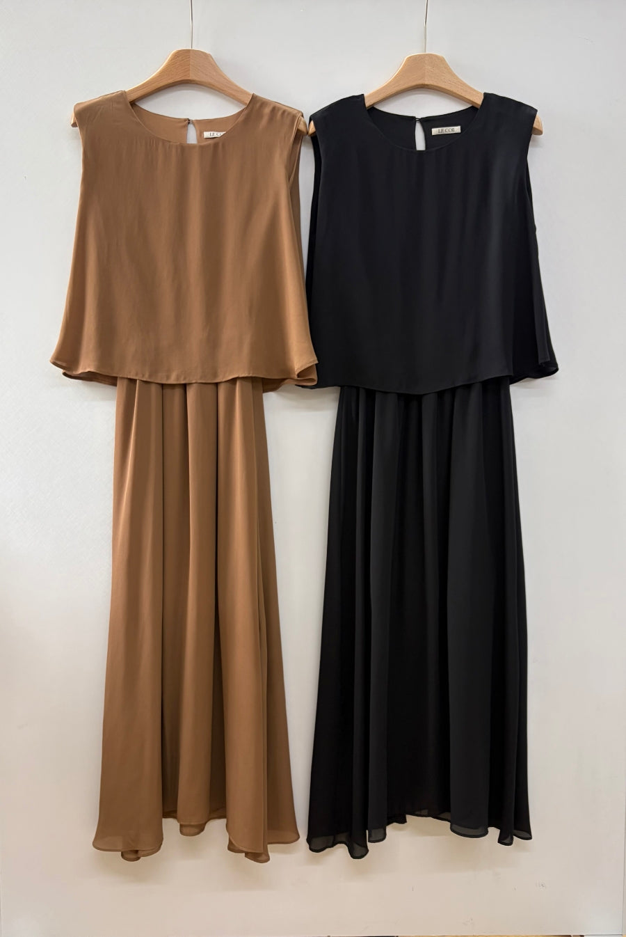 Layered chiffon dress