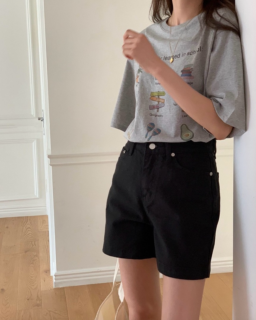 Ocean denim shorts