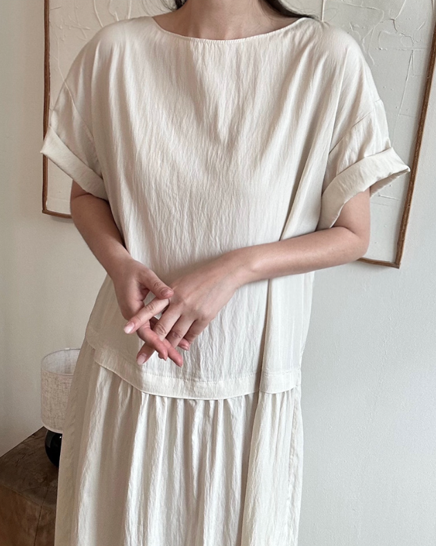 Loose fit midi dress