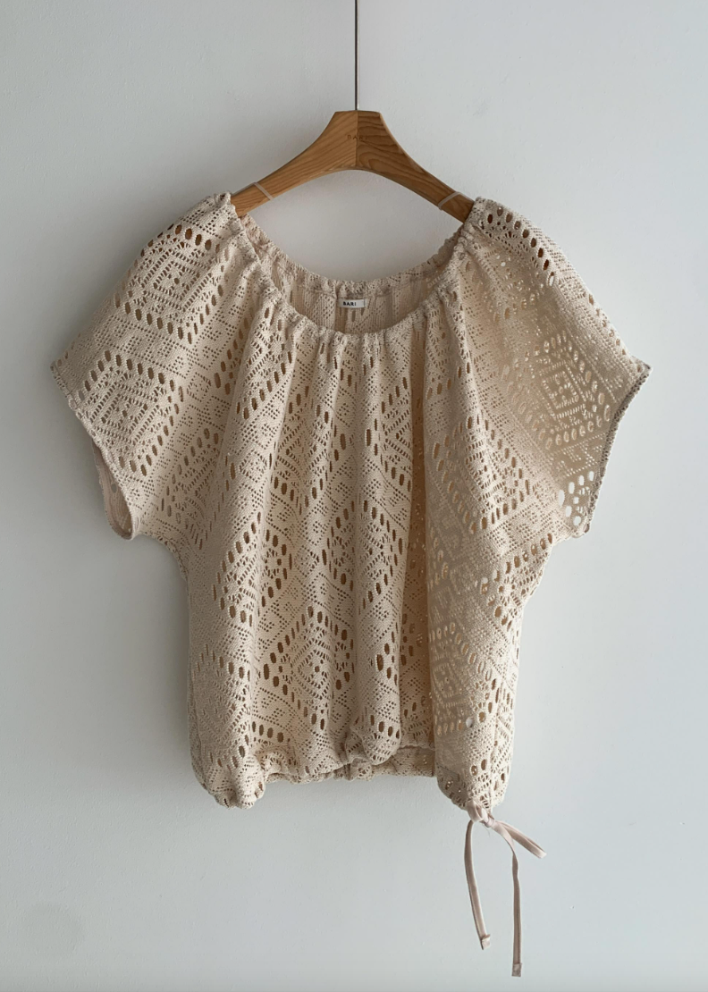 Eyelet knit top