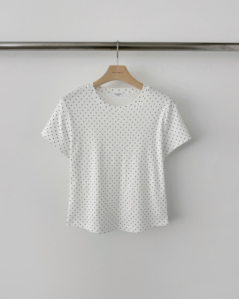 Dot cotton t-shirt