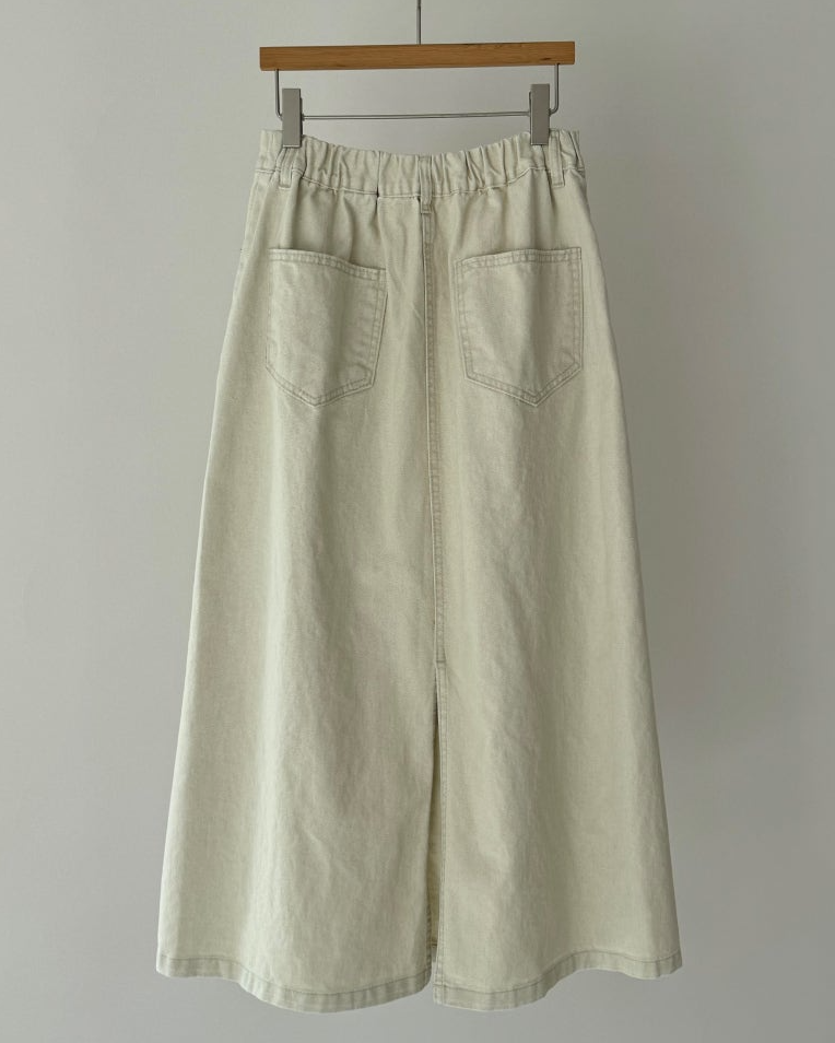 Bari A line cotton skirt