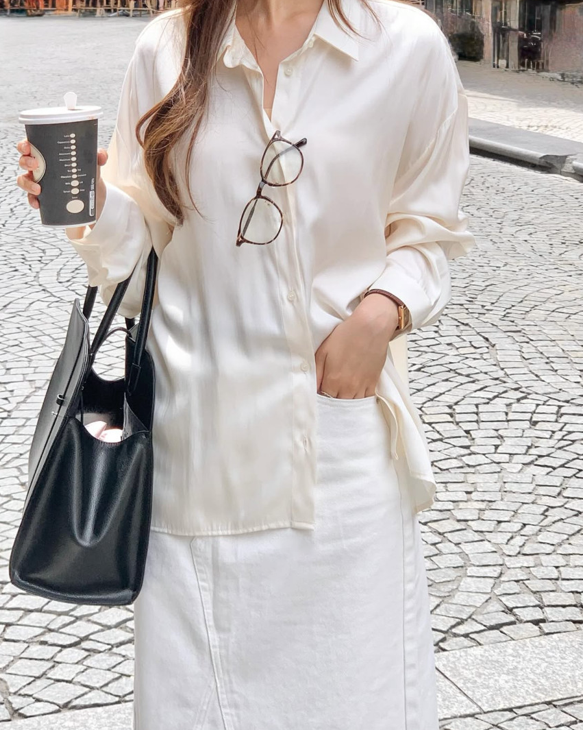 Silky pastel blouse