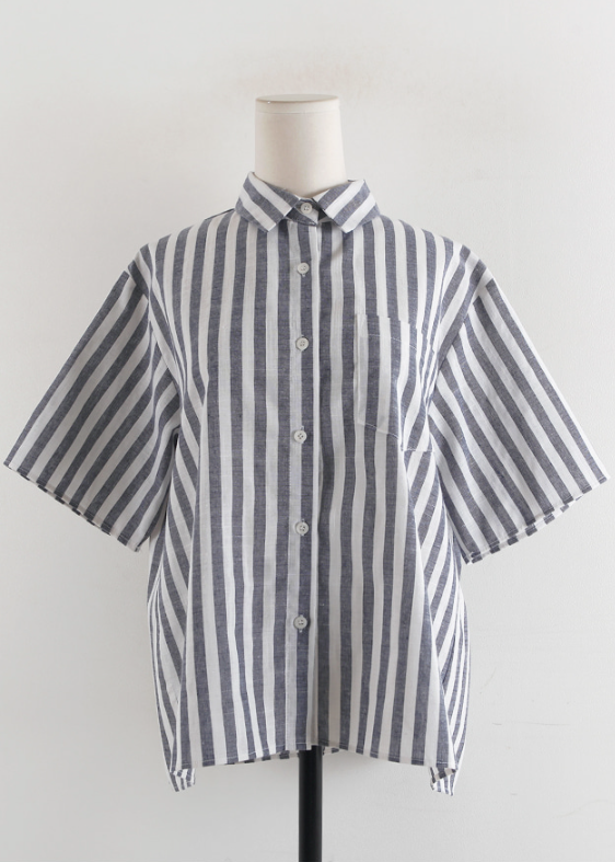 Striped cotton shirt