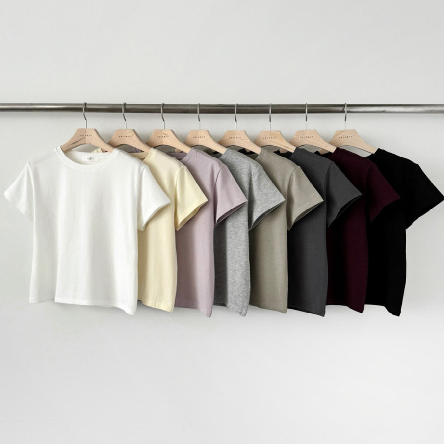 Semi-cropped Jelly modal tee