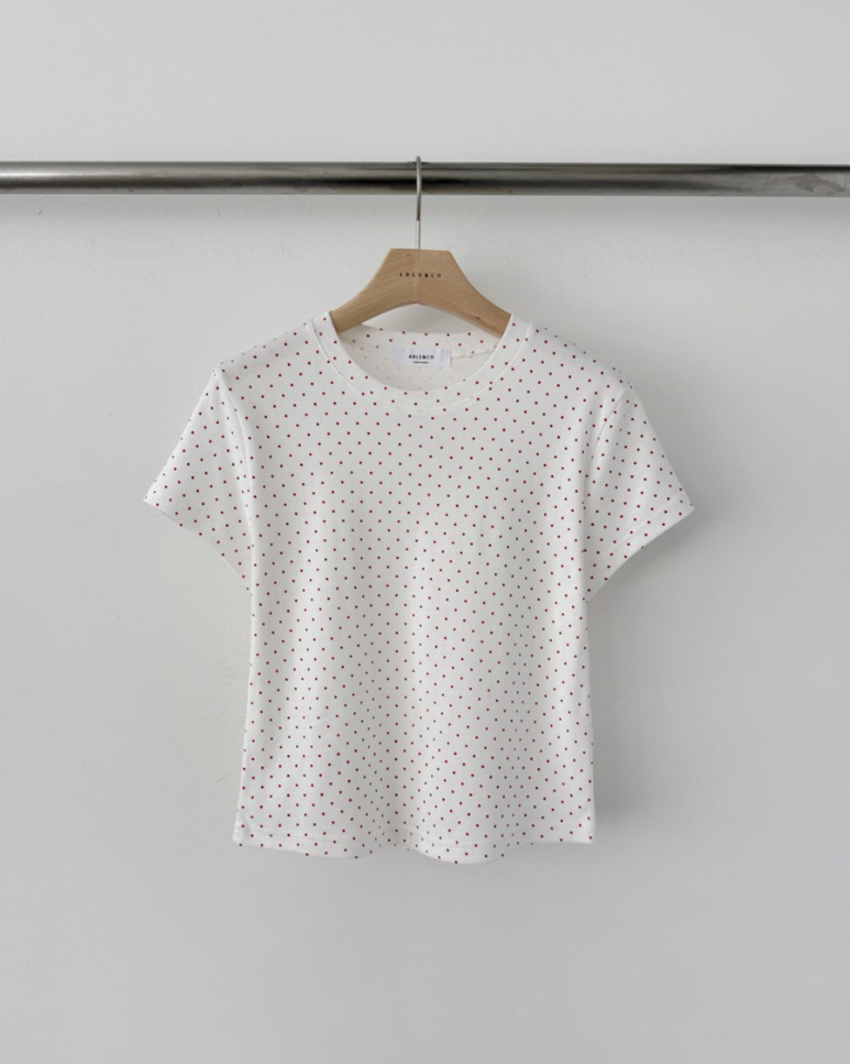 Dot cotton t-shirt