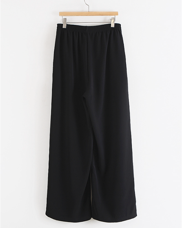 Silky wide pants