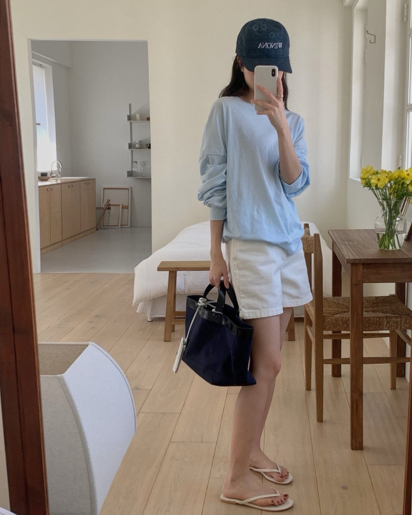 Ocean denim shorts