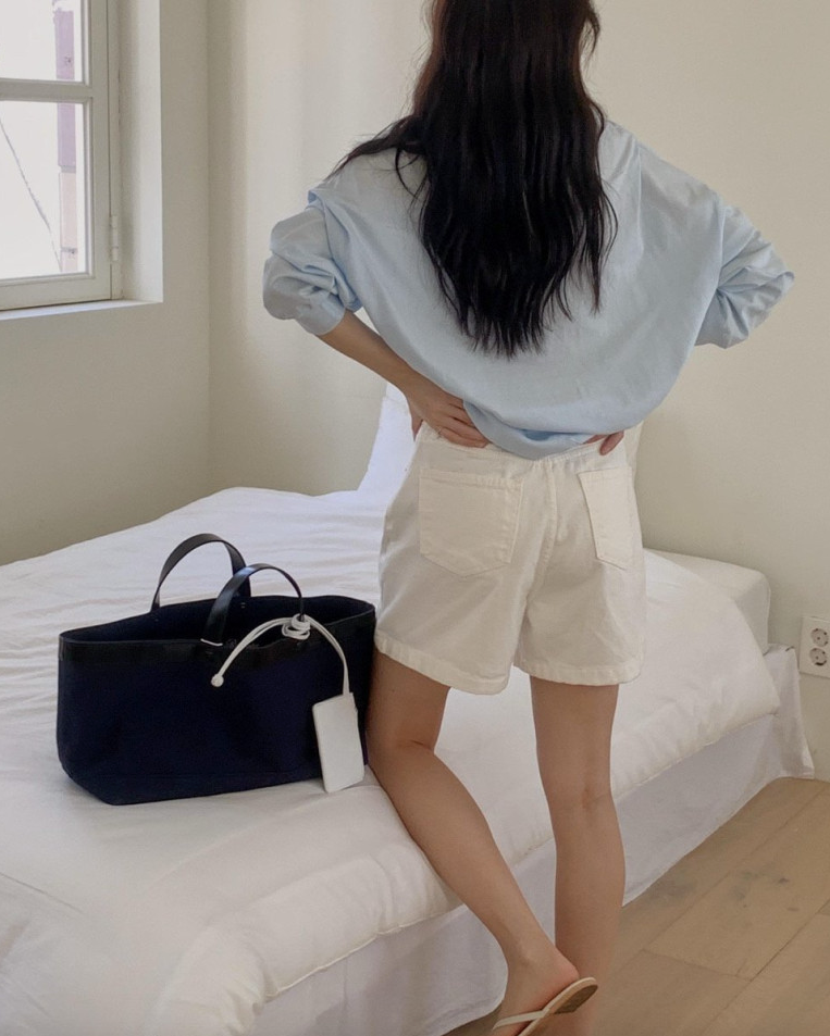 Ocean denim shorts
