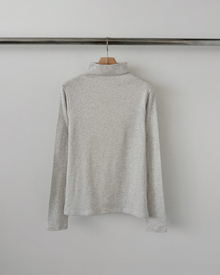 (F/W) Cotton-modal high neck top