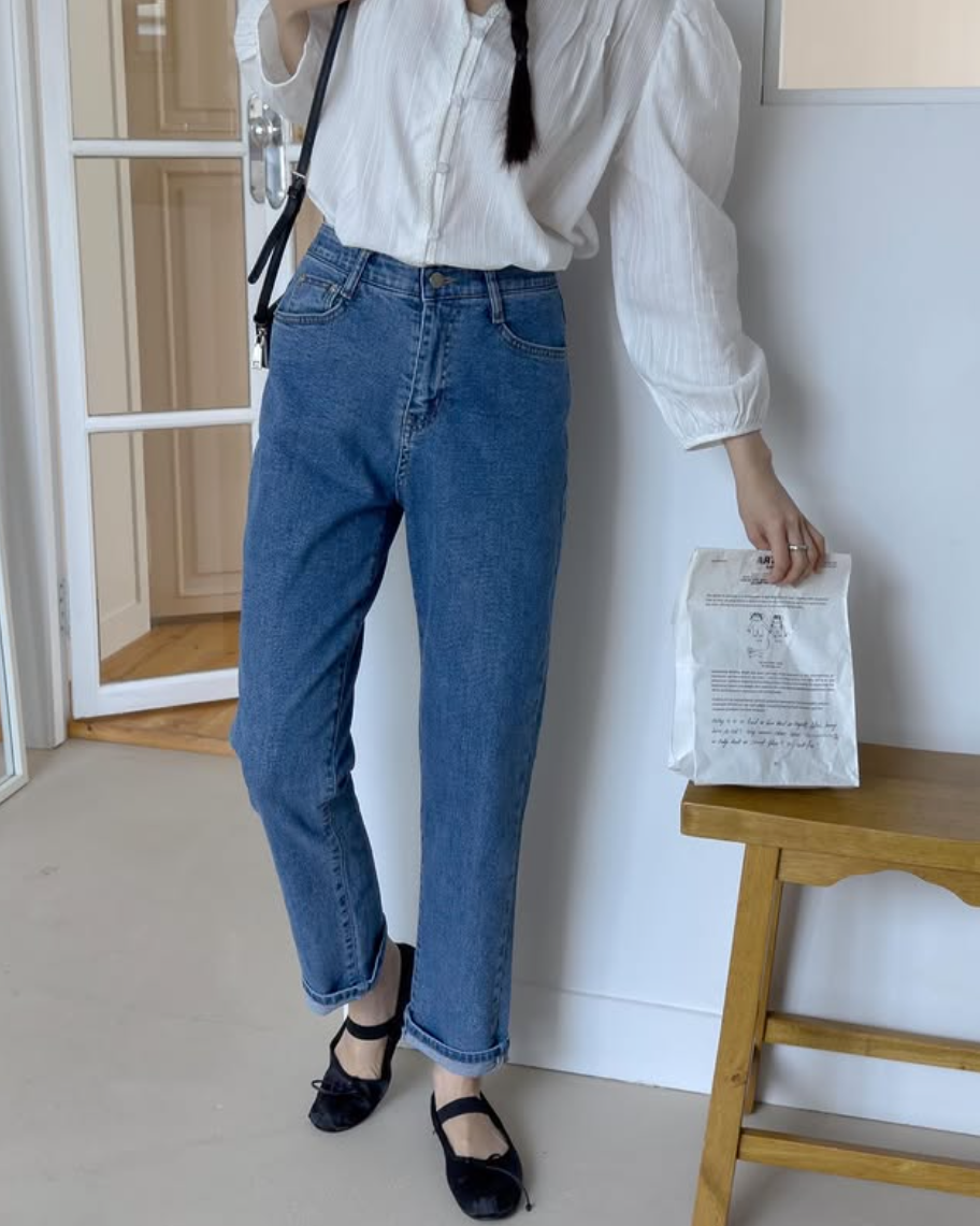 Spring roll-up Jeans