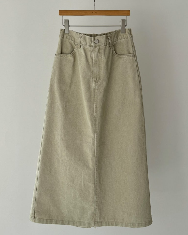 Bari A line cotton skirt