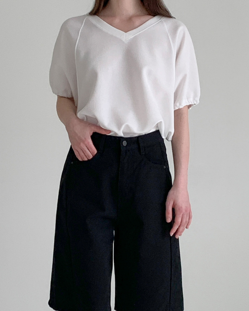 V neck sweatshirt