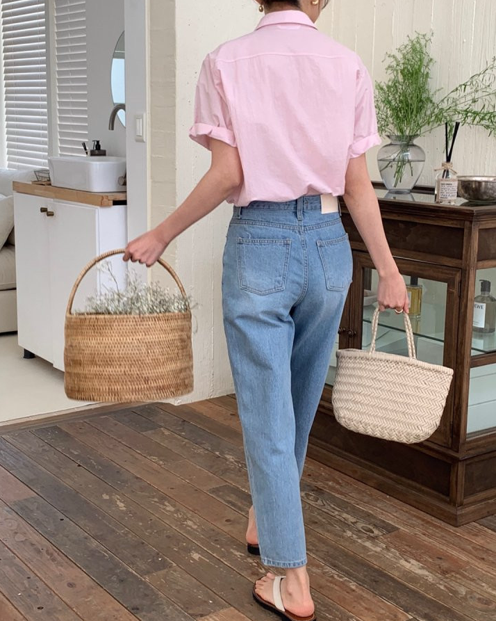 Nylon roll up sleeve shirt