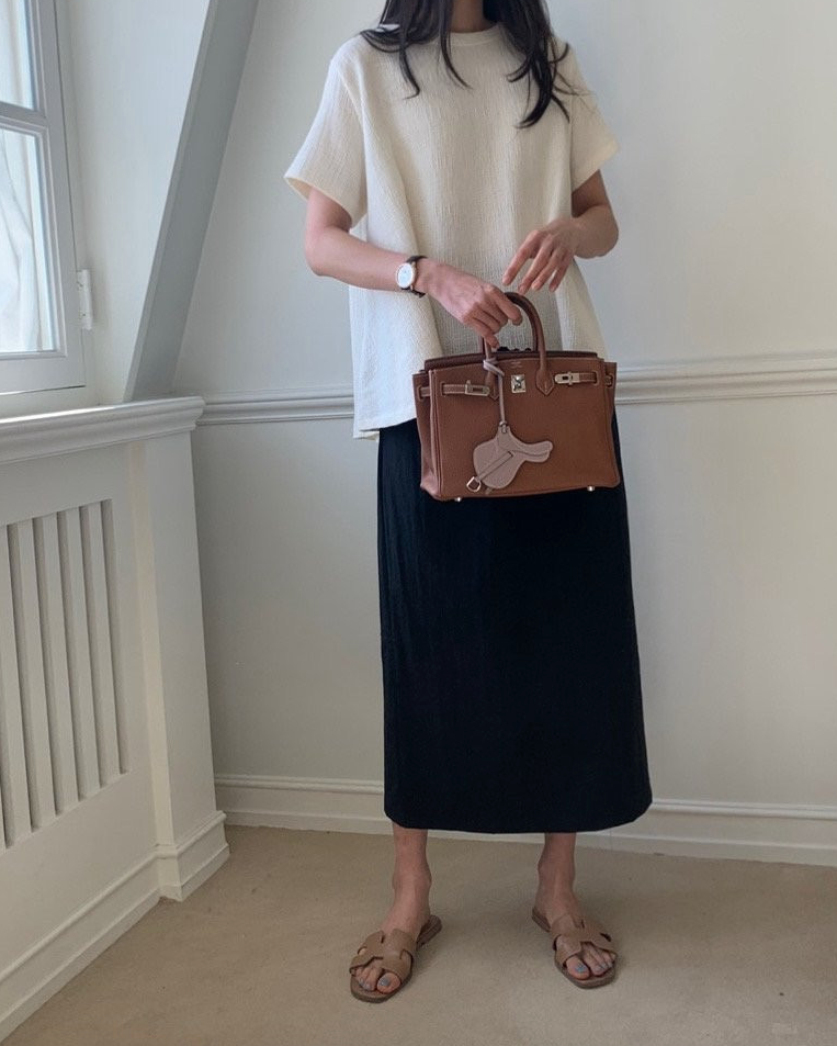 Flared cotton blouse